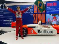 Wax Statue of winner in Macau Grand Prix Musuem 