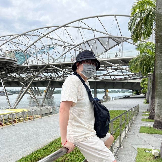 The Aesthetic Spiral Bridge in Singapore