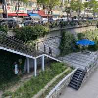 เดินเล่นริมคลอง Cheonggyecheon เกาหลีใต้