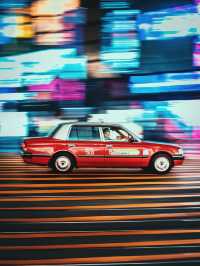 Capture this dynamic photo of a HK taxi in Causeway Bay! 📷