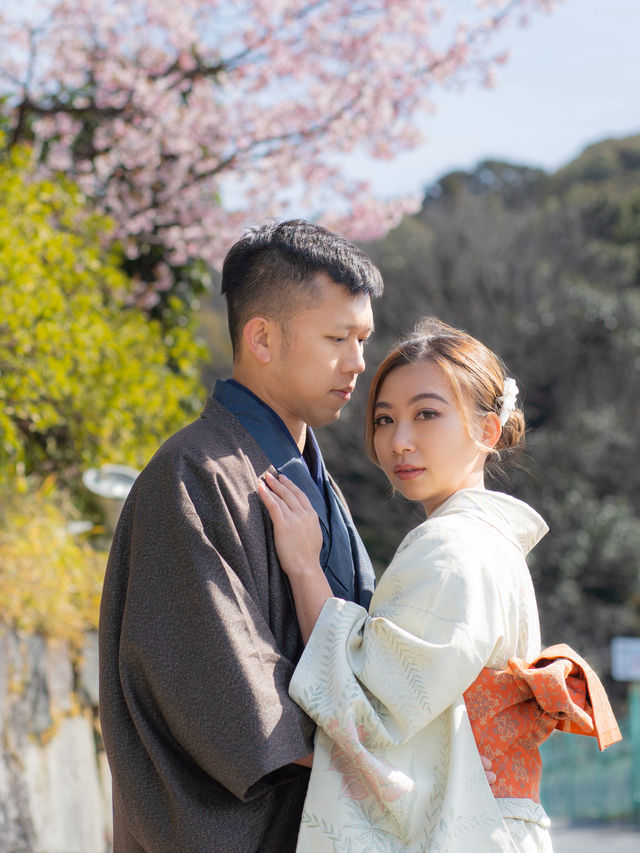 日本情侶櫻花攝影小教學