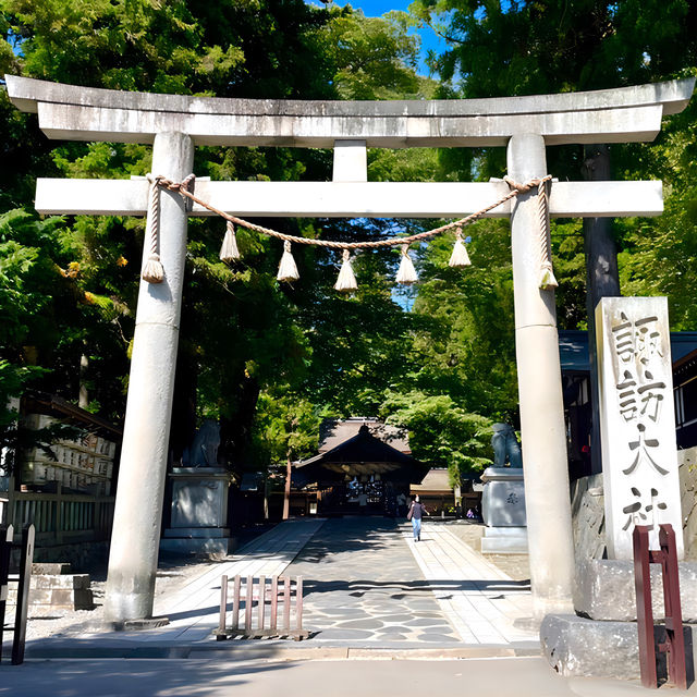 【諏訪大社下社春宮/長野県】諏訪大社最古の石造物「御影石の大鳥居」