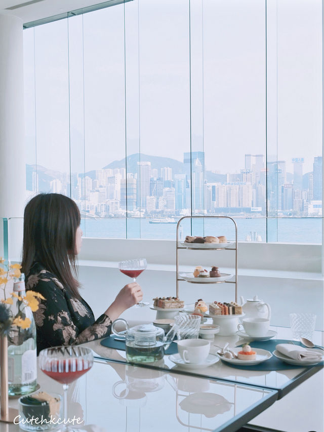 對著香港維港海景吃下午茶是什麼體驗