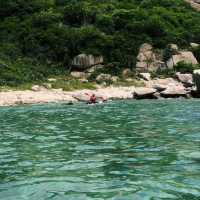 Exploring Vinh Hy Bay with my friends
