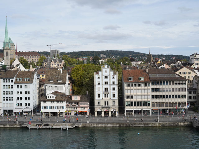 City walk in Zurich Downtown