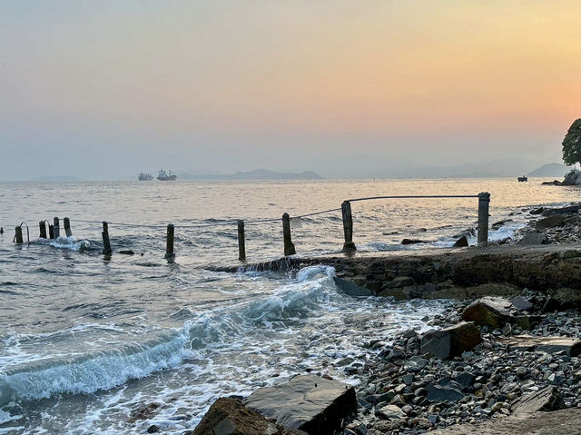 日落在西環泳棚🌅🌊