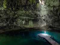 Epic cenote inside a cave