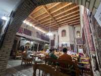 Cardamom and Saffron Tea at the Silkroad Tea House in Bukhara