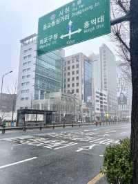 Snowy but all fun in Seoul 