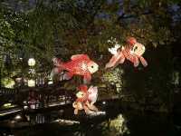 Mingshui Ancient City at Night – A Dreamy Lantern-Lit Escape