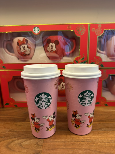 ディズニー・スターバックス キーホルダーセット 中国限定　上海ディズニー　6個 ディズニー・スターバックス キーホルダーセット 中国限定 上海