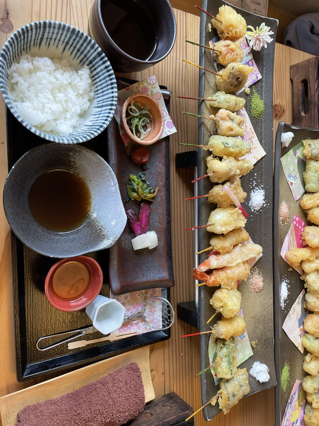 【京都🍤嵐山】予約が取れない！？十六色の一口天ぷら🍤