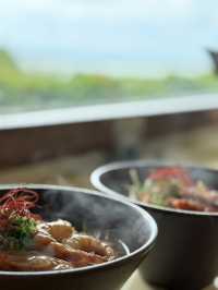 【久米島】海が見える絶品ラーメン！笑島の車海老ラーメンは絶対食べて🍜🦐