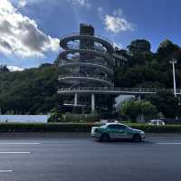 🌀 Xiamen’s Spiral Walkway: Where Futuristic Design Meets Mountain & Sea Views!