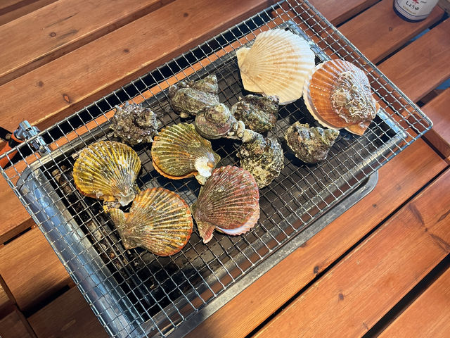 Shellfish beach baking buffet Amihama Shokudo– A Fresh Seafood Buffet restaurant in Kochi, Japan  
