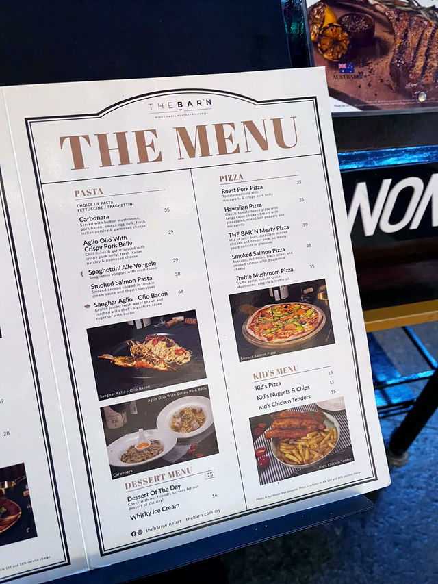 The Barn: Cozy Spot for Western Cuisine, Wine & More