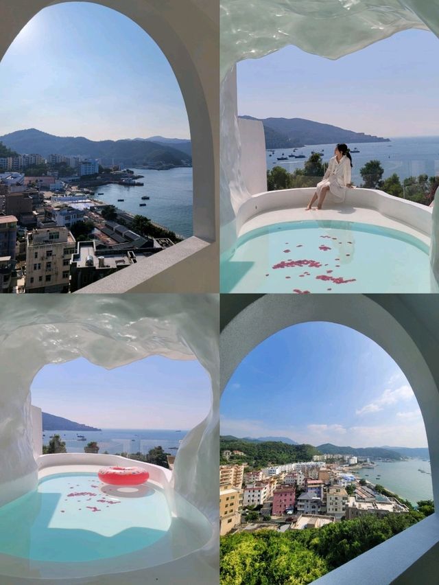 千萬不要按進去 否則你必然會愛上的深圳景點 偽希臘風無敵海景民宿