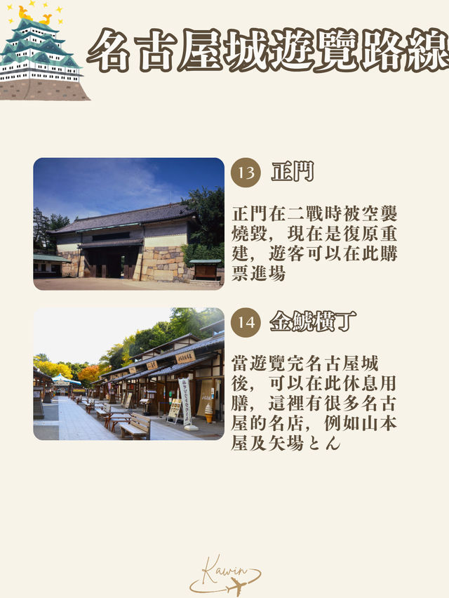 名古屋城路線懶人包🏯 名古屋城路線懶人包🏯