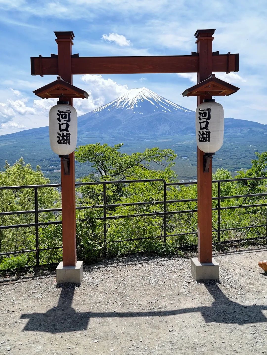 Above lake Kawaguchi