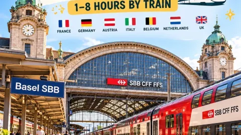 🚆 One Train Station, 7 Countries?! Basel SBB’s Epic Rail Adventure 🌍 — traveler post in Dijon