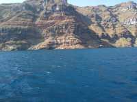 Sailing into Santorini's Sunset