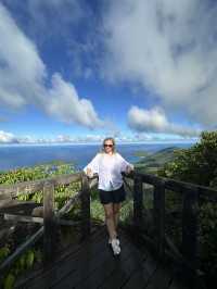 A great hike trail with stunning views in Mahe Seychelles 