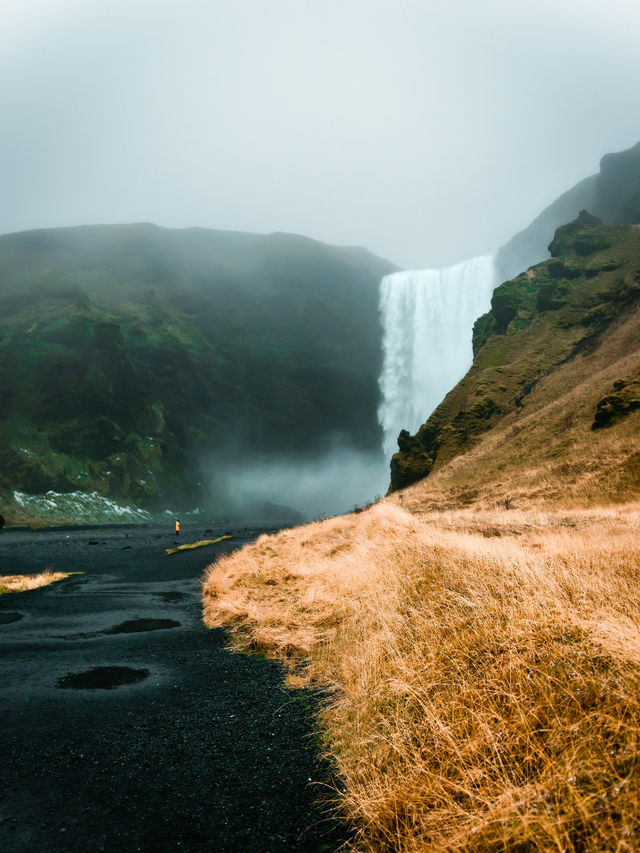 🌫️ 안개 사이로 울리는 폭포의 숨결 🇮🇸