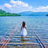 日本然別湖海上路軌🛤️