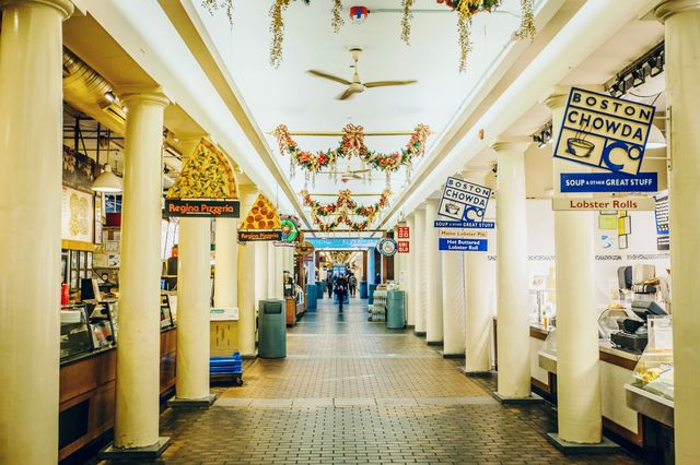 Boston, Quincy Market in the United States.