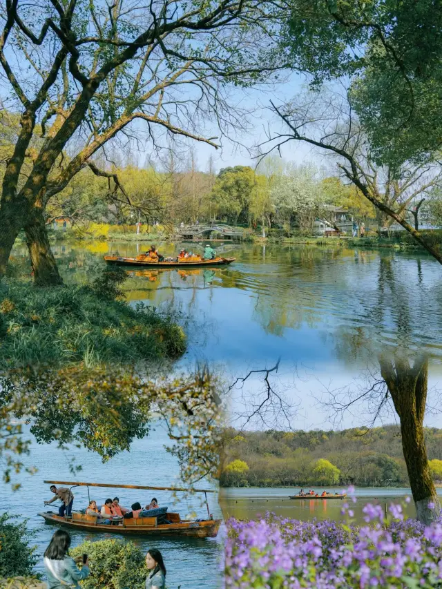 A 6 yuan West Lake boat tour! The great nature of spring is so healing