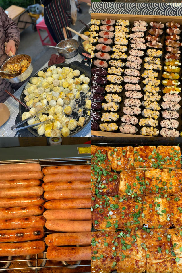 在北京呆了10年，終於感受到北京的煙火氣啦！-月亮河夜市