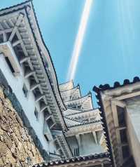 日本行·神戶周邊姬路城。
藍天下如白鷺高飛