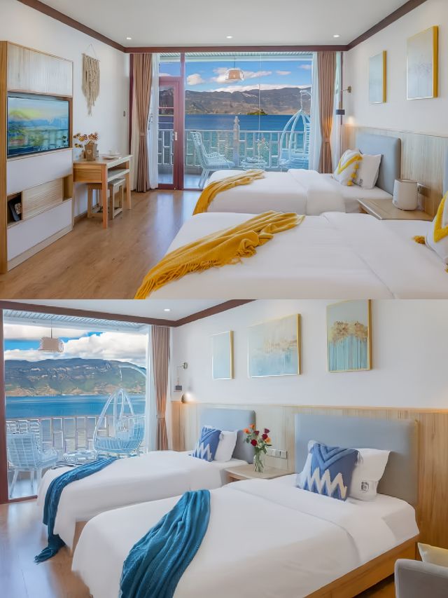 我搵到瀘沽湖神仙客棧！喺度開始你嘅治癒之旅，瞓住睇湖景