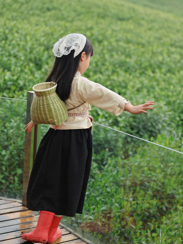 安吉JW萬豪 | 帶小朋友採茶，住進江南的詩意春天