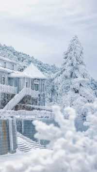 廬山冬日仙境｜必拍如琴湖的唯美雪景