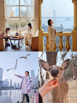 เส้นทางเลียบชายฝั่งที่เหมาะสำหรับครอบครัวในช่วงสุดสัปดาห์ในต้าเหลียนช่วงฤดูใบไม้ผลิ