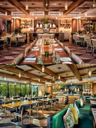 The industrial lines of InterContinental Singapore Robertson blend gently with tropical greenery