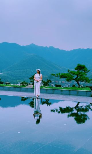 茶畑と竹林に隠れた天空の鏡：江蘇省溧陽深渓岕安麓