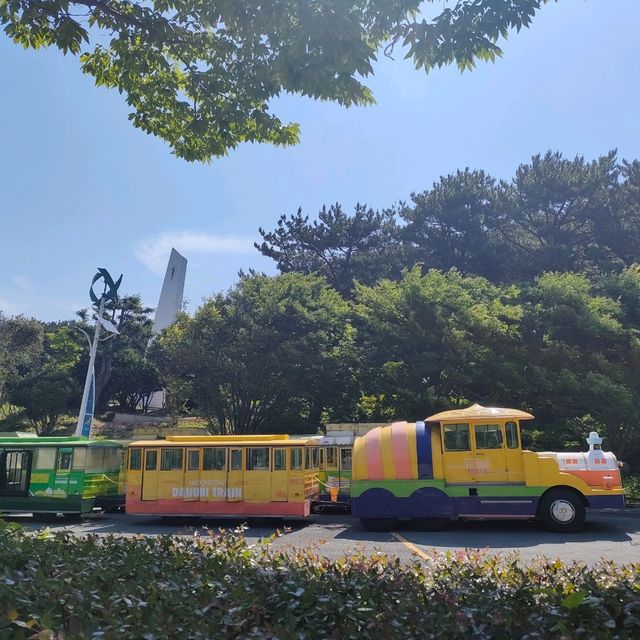 搭乘太宗台Danubi列車悠閑觀賞太宗寺6月滿滿繡球花景