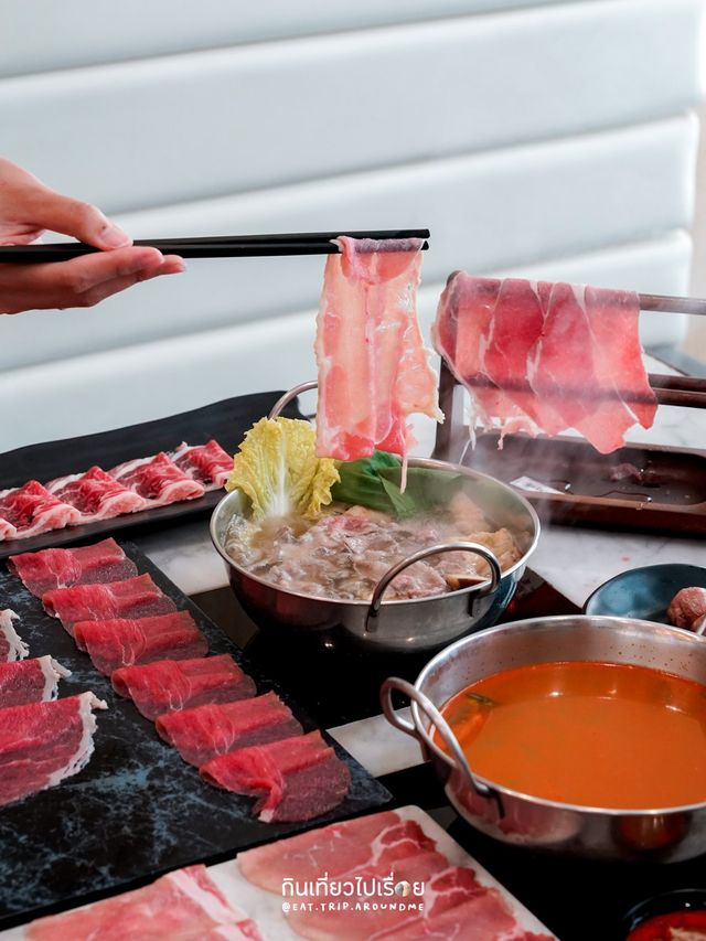 Shuushabu🥢 บุฟเฟ่ต์ชาบูหม้อเดี่ยวน้ำซุปอร่อย