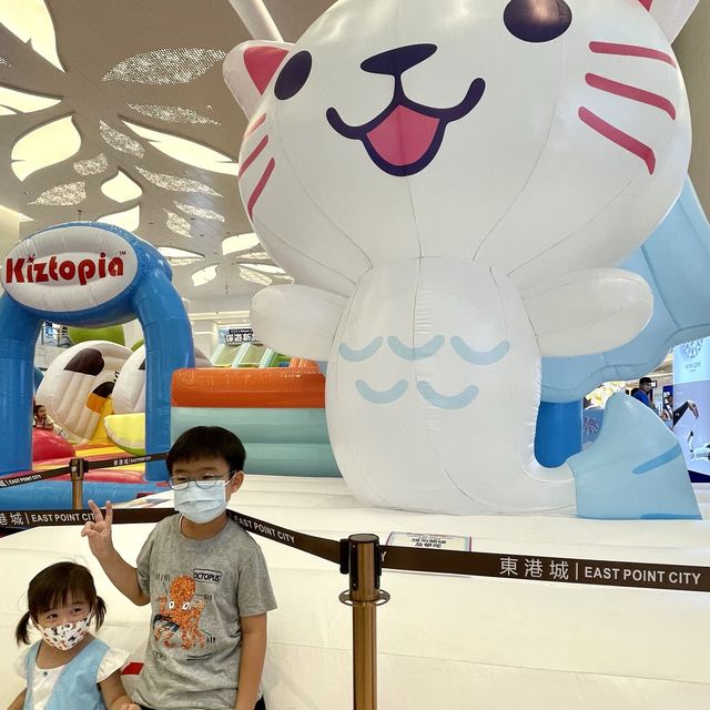 將軍澳東港城聯乘 Kiztopia巨型彈跳城堡！