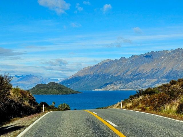 Queenstown road trip magic—turns out the best views are framed by a car window!