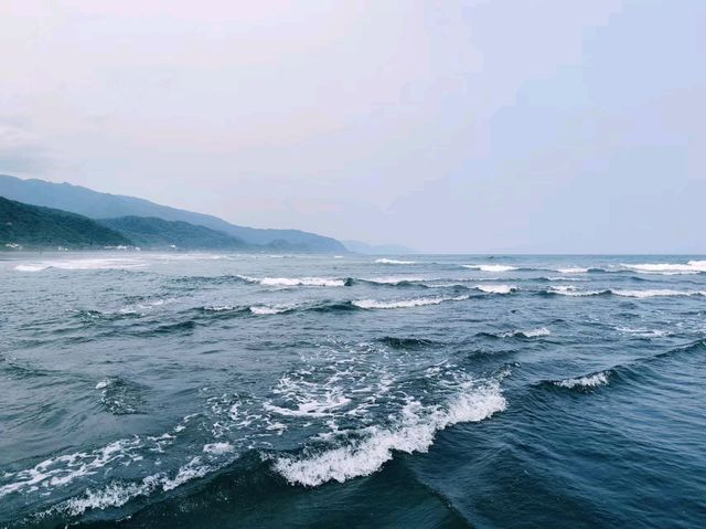 海邊玩水後泡湯，安逸啊！