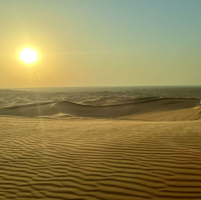 Chasing golden sunsets and endless dunes 🌅🏜️ 