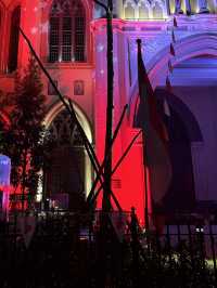 🇸🇬 A Night at St. Joseph's Church During Singapore's Light Festival
