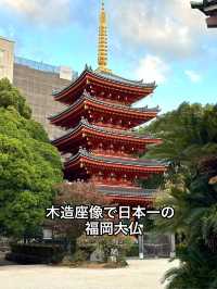 木造坐像で日本一大きい福岡大仏	