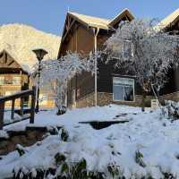 在西嶺雪山拍到人生風景照片