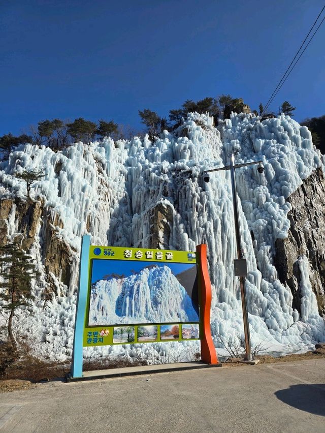 엘사를 만날거 같은 청송 얼음골 빙벽❄️
