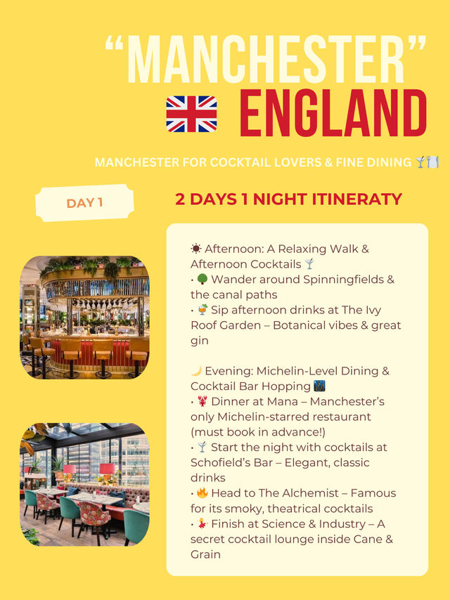 Manchester itinerary 