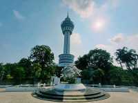 泰國曼谷著名地標高塔建築公園景點：Samut Prakan Learning Park And Tower，免費參觀，適合親子遊，適合打卡拍照📸